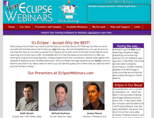 Tablet Screenshot of eclipsewebinars.com
